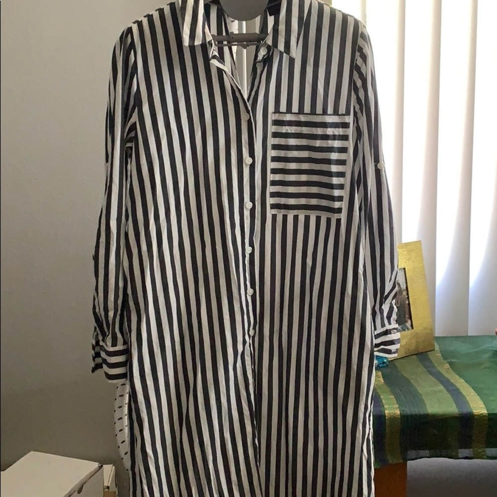 WHO WHAT WEAR button down dress - Picture 4 of 4